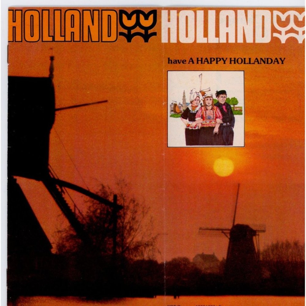 ORIGINAL VINTAGE 1977 HOLLAND HAVE A HAPPY HOLLANDAY TRAVEL BROCHURE, COLOR